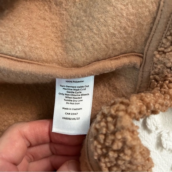 Talbots Haven Well Within Sherpa Robe Clay Camel Tan Size XS - Picture 11 of 11